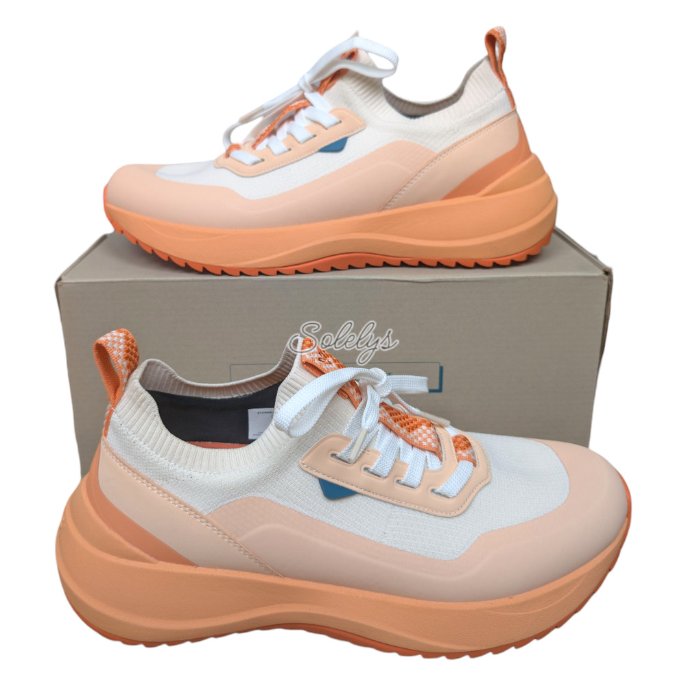 Vessi Stormburst Low Womens 10 Waterproof DymaTex Sneaker Sunstone Orange NEW